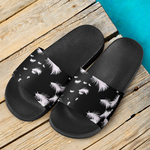 Image of Feather Black & White Sandals