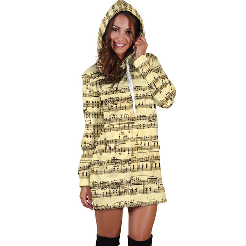 Image of Sheet Music Women's Hoodie Dress