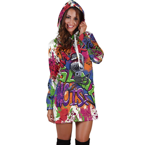 Image of women`s Hoodie Dress Make Some Noise