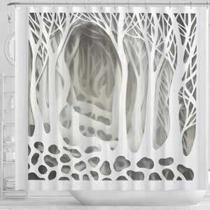 Mystical Forest 3d Shower Curtain