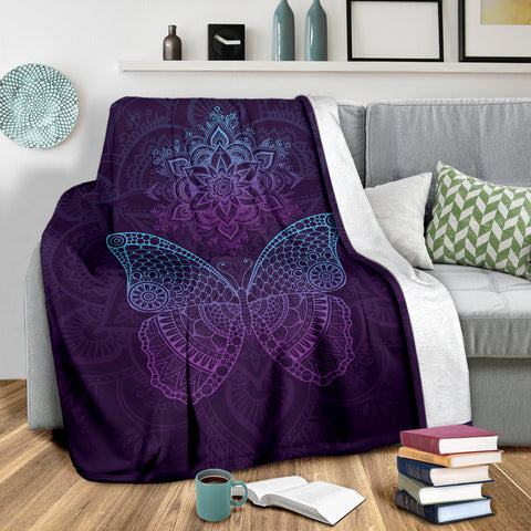 Image of Butterfly Mandala Mood Blanket