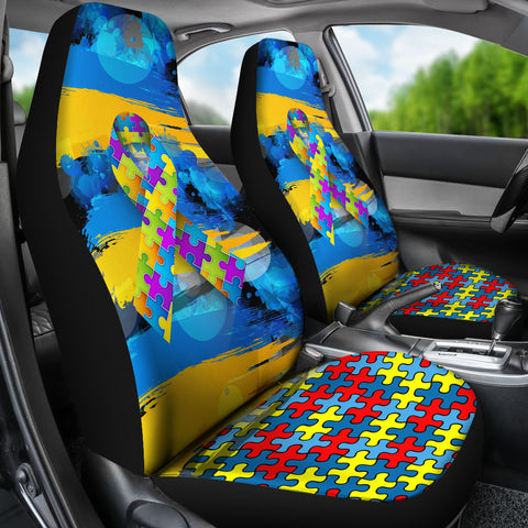 Image of Autism Awareness Car Seat Covers