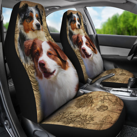 Image of Australian Shepherd Car Seat Covers (Set of 2)