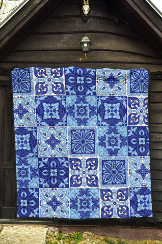 Italian ceramic tile pattern. Quilt