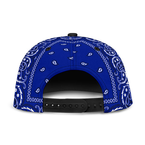Image of Blue Crip Bandana Style Snap Back Cap