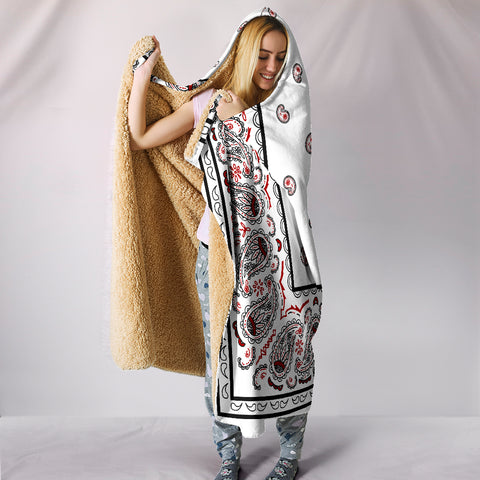 Image of Ultimate Wicked White Bandana Hooded Blanket