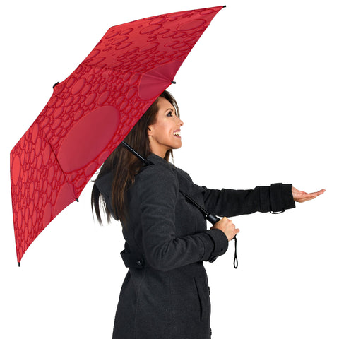 Image of Red Raindrops Umbrella