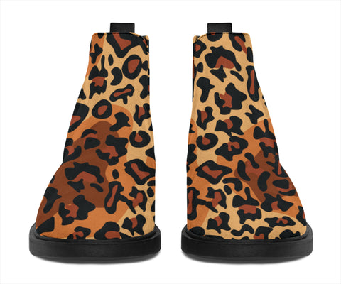 Image of Leopard Pop Art - Suede Boots