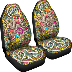 Love Peace Hippie Car Seat Covers