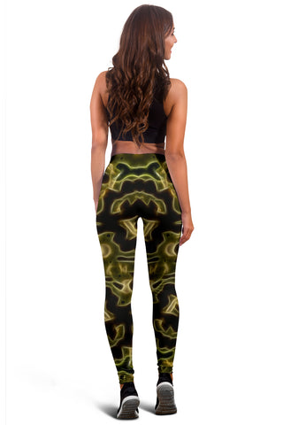 Image of Fractal Camo Leggings Green for Camouflage Lovers