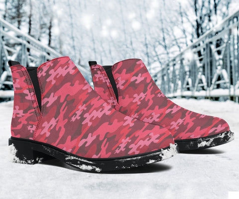 Image of Red Camouflage - Suede Boots