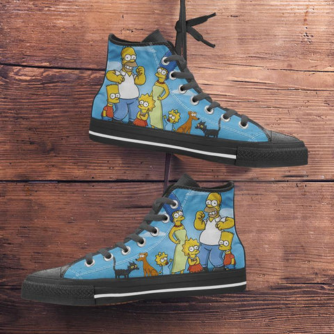 Simpsons Canvas High Tops - Spicy Prints
