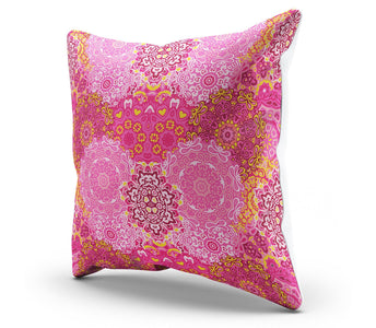 Pink Mandala Pillow Cover - Spicy Prints