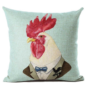 Vintage Cock Decorative Pillowcase - Spicy Prints