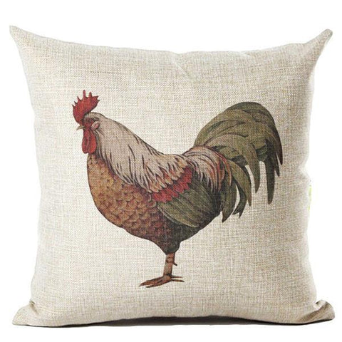 Image of Vintage Cock Decorative Pillowcase - Spicy Prints